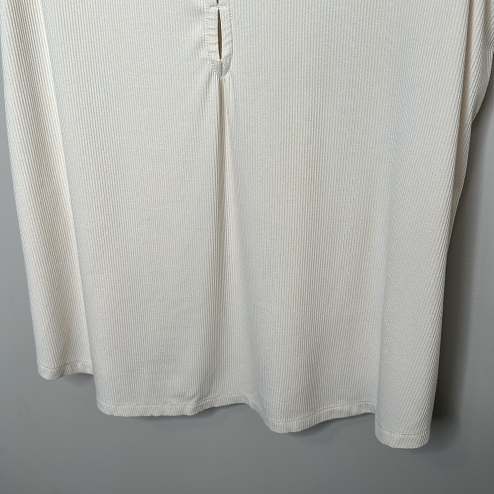 Addition Elle Cream Ribbed Knit Racer Back Cami - Picture 5 of 11